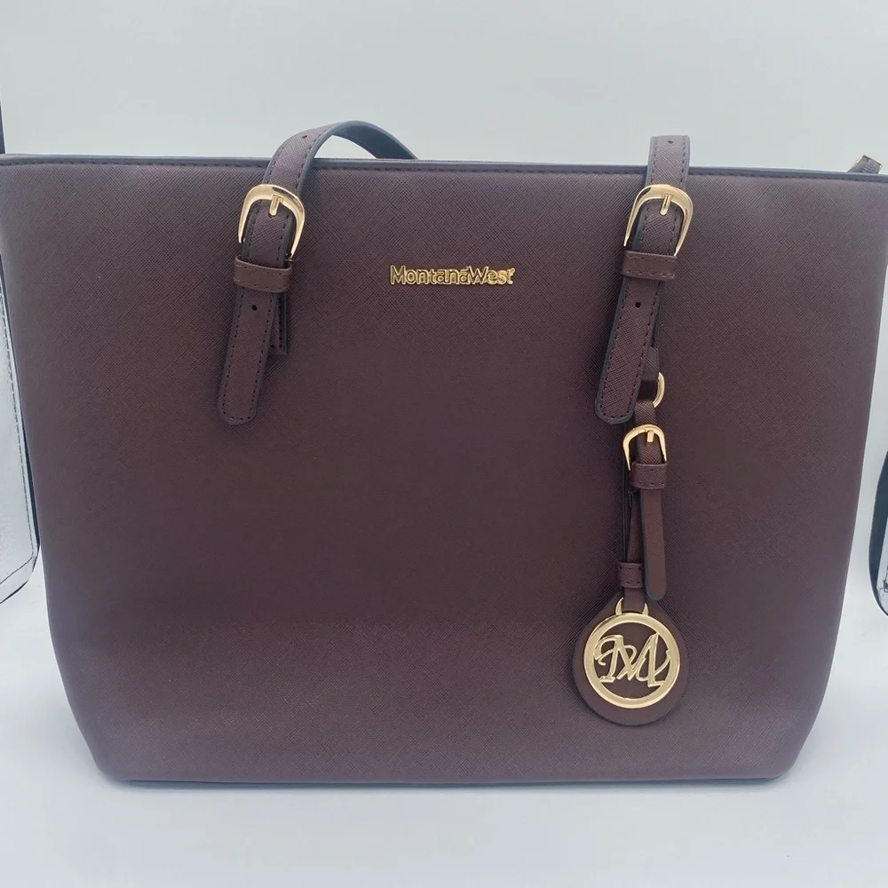 Montana West Brown Conceal Carry Tote